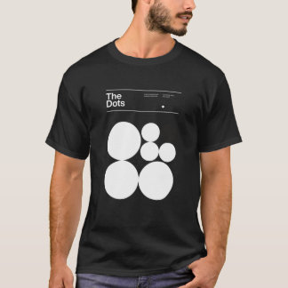 Minimalismen vid punkter pekar på typografisk desi t shirt