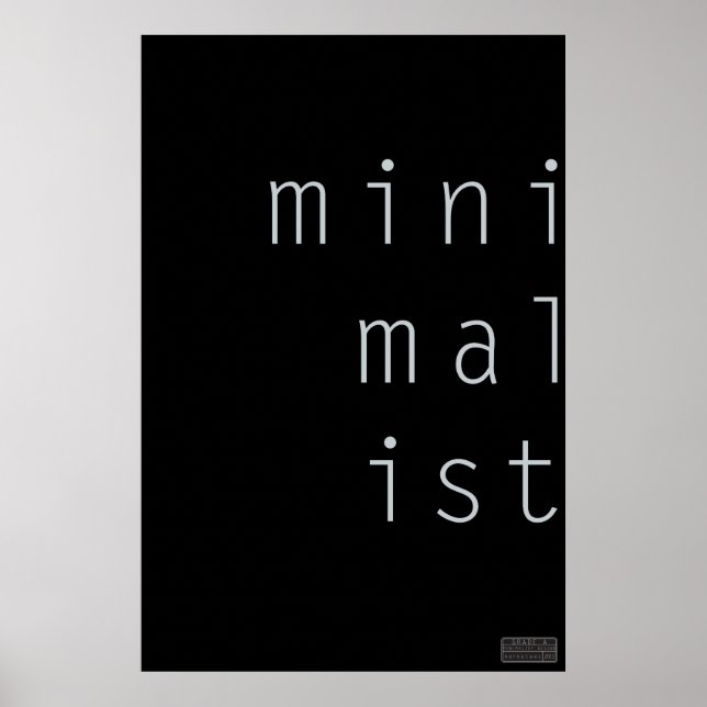 MiniMalIst 001 - Anpassningsbarnas Färg Poster (Framsidan)