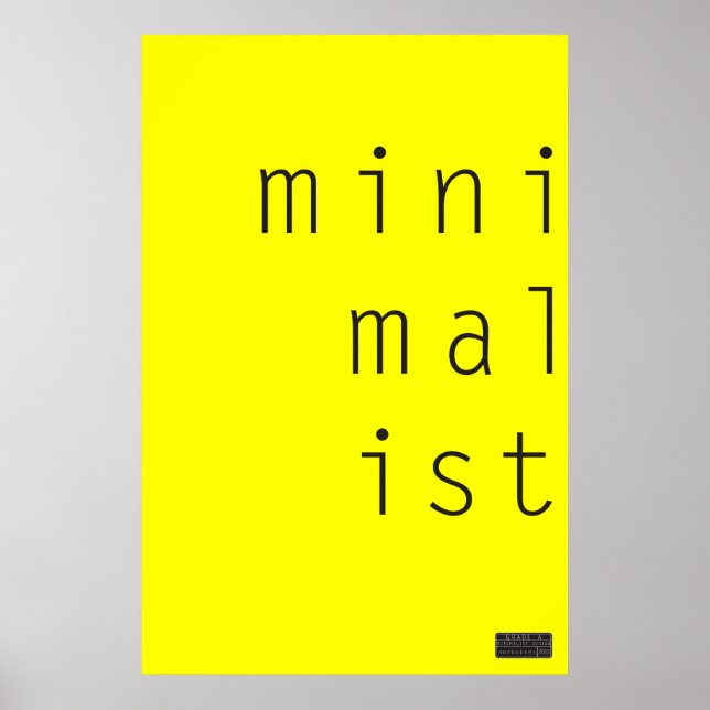 MiniMalIst 003 - Anpassningsbarnas Färg Poster (Framsidan)