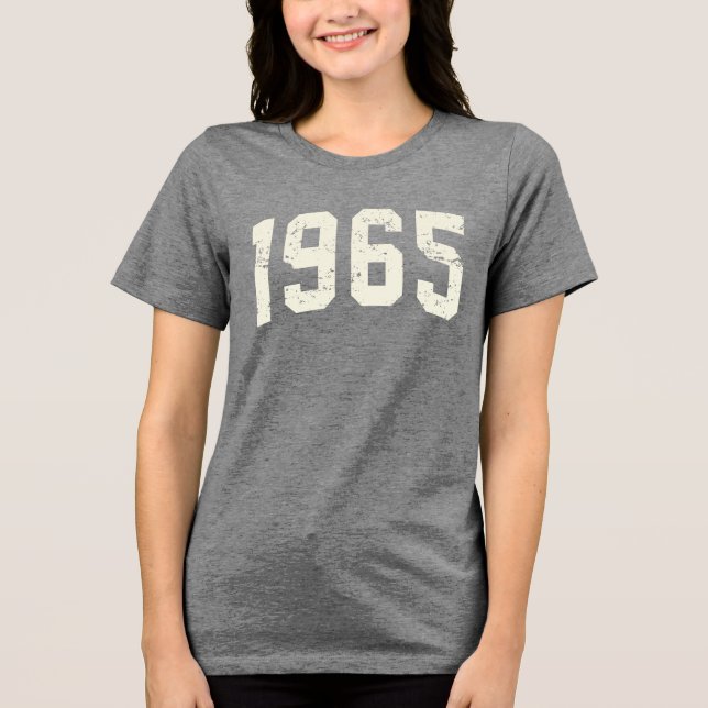 Minimalist 1965 Tee Shirt | 60:e födelsedagsgåva (Framsida)