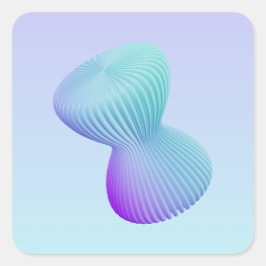 Minimalist_1 Fyrkantigt Klistermärke