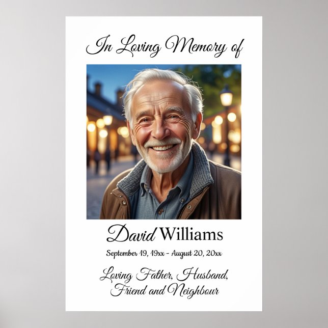 Minimalist 1 Speciell Fotofirande av Livet  Poster (Framsidan)