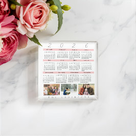Minimalist 2026 Multi Photo Calendar Keepsake