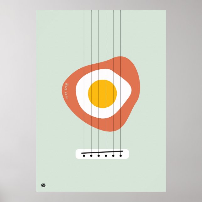 Minimalist Abstract Egg poster with Bass design (Framsidan)