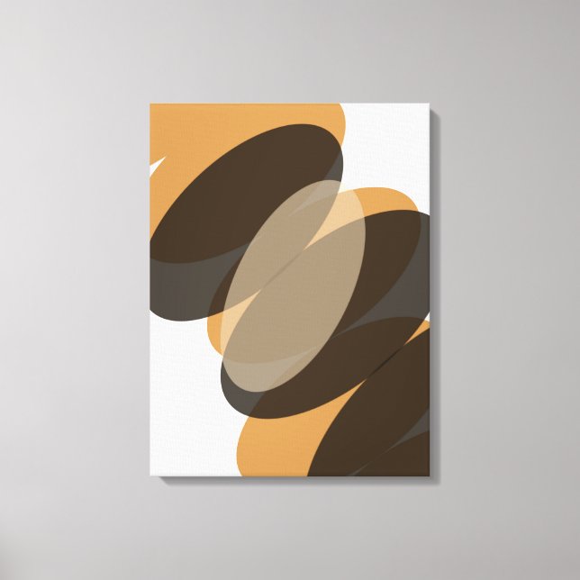 Minimalist abstract geometric shapes contemporary  canvastryck (Framsida)