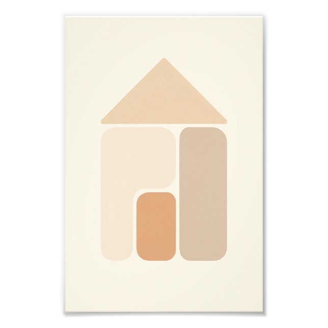 Minimalist Abstract House Poster  (Framsidan)