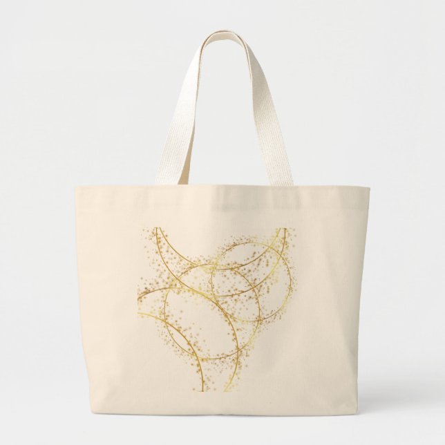Minimalist Abstract Line Art Tote Bag Jumbo Tygkasse (Framsidan)