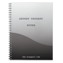 Minimalist anteckningsbok med enkel gråttdesign