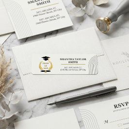 Minimalist Arch | ROULIV Stone Grey Graduation Returadress Etikett