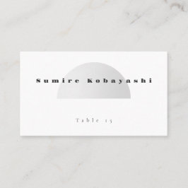 Minimalist Arch Wedding Place Card Visitkort