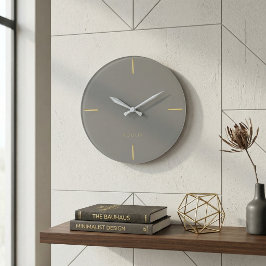Minimalist Architectural Wall Clock - Modern  Stor Klocka