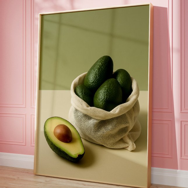 Minimalist Avocado Kitchen Wall Art Poster (Skapare uppladdad)