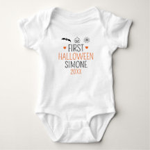 Minimalist Baby First Halloween Baby Bodykostydräk