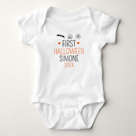Minimalist Baby First Halloween Baby Bodykostydräk T Shirt