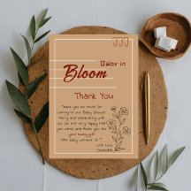 Minimalist Baby In Bloom Wildflower Baby Shower