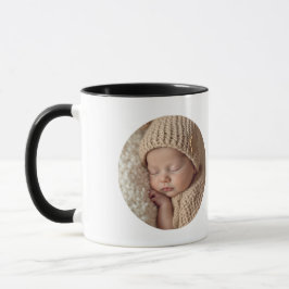 Minimalist Baby Photo with Text | Custom Gift Mugg