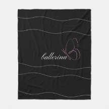 Minimalist Ballerina & Rosa Butterfly Black