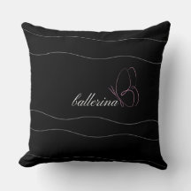 Minimalist Ballerina & Rosa Butterfly Black