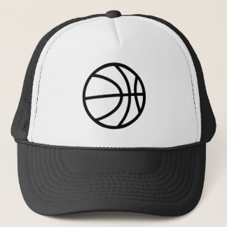 Minimalist basketball icon trucker hat keps