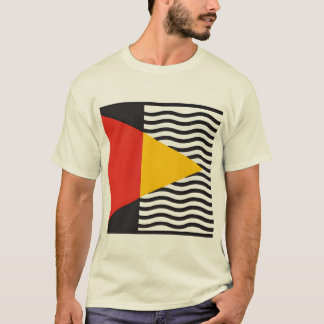 Minimalist Bauhaus Geometric Abstract Art Square T Shirt