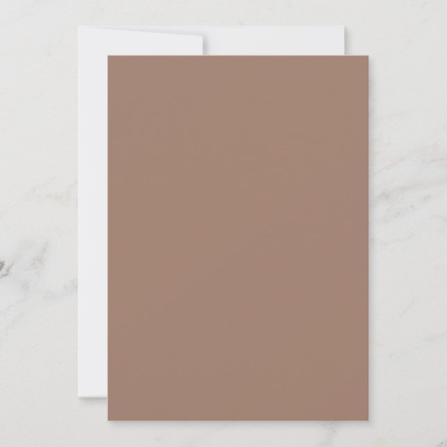 Minimalist Beige Inbjudan | Anpassningsbar (Framsida)
