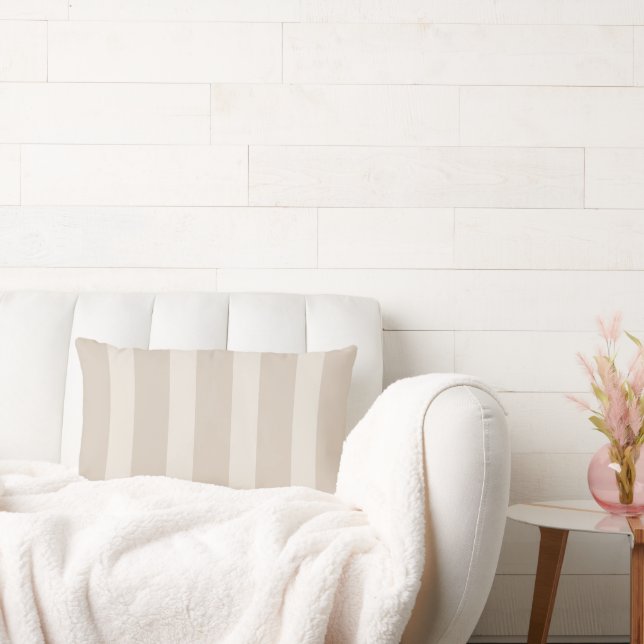 Minimalist Beige Rand Lumbar Pillow Lumbarkudde (Soffa)