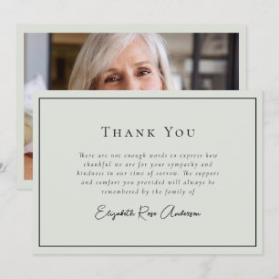 Minimalist Bereavement Funeral Tack Kort