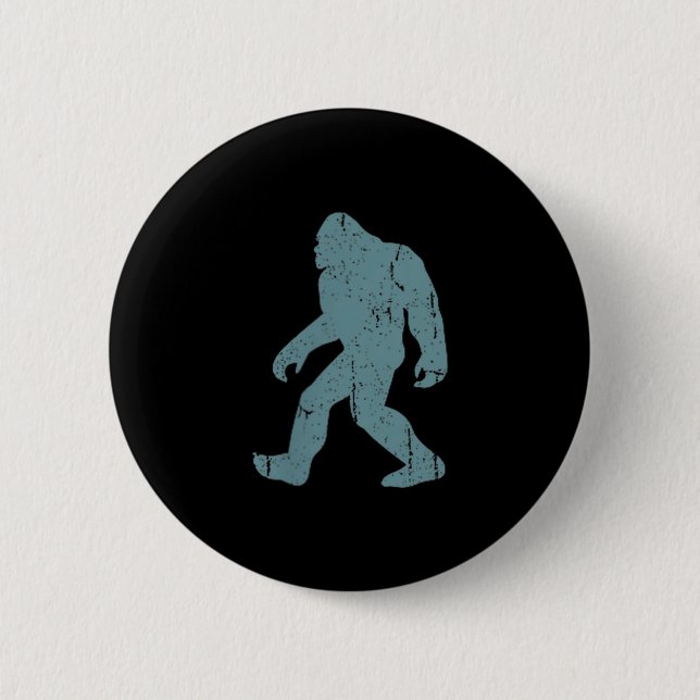 Minimalist Bigfoot Cket Logo Sasquatch Cryptid Coo Knapp (Framsida)