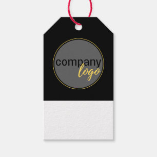 MINIMALIST BLACK BUSINESS COMPANY LOGOTYP PRIS MÄR PRESENTETIKETT