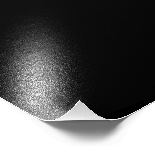 Minimalist Black Cat Silhouette  Fototryck (Hörn)