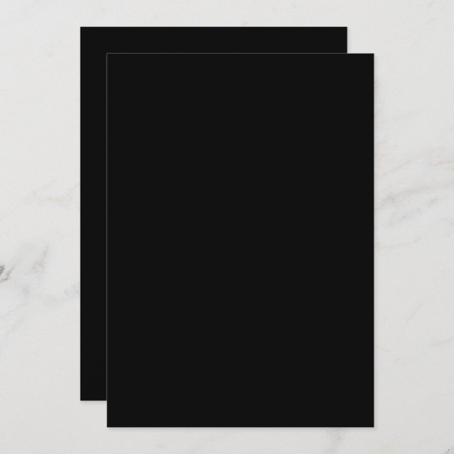 Minimalist Black Cat Silhouette  Inbjudningar (Fram/baksida)