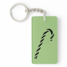 Minimalist Black Christmas Candy cane
