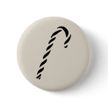 Minimalist Black Christmas Candy cane