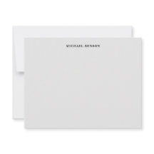 Minimalist Black Gray Grid Monogram Professional