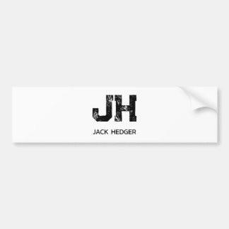 MINIMALIST BLACK TWO LETTER MONOGRAM NAME WHITE BILDEKAL