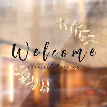 Minimalist Black Welome