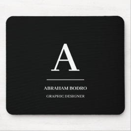 Minimalist Black White Modern Personalized  Musmatta