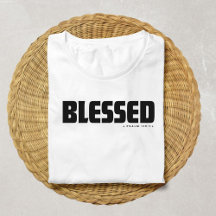 Minimalist BLESSED Psalm 119:1 Christian Faith