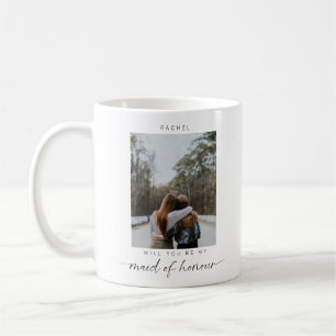 Minimalist... blir du mitt Maid of honor-foto Kaffemugg