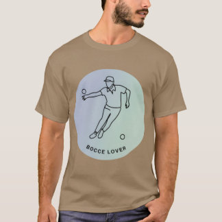 Minimalist Bocce Lover Elegant Single Line Art Pla T Shirt