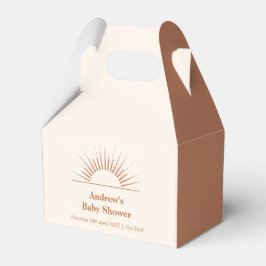 Minimalist Boho Arch Sunshine Baby Shower Presentaskar