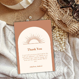 Minimalist Boho Arch Sunshine Baby Shower Tack Kort