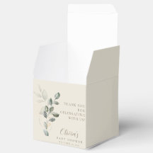 Minimalist Boho Guld Greenery Baby Shower