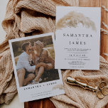 Minimalist Boho Light Pampas Grass Bröllop Inbjudningar<br><div class="desc">Den minimalistiska Boho Light Pampas Grass Wedding-inbjudan Rustic, men med en modern, lätt pampas-färgad-pampas-bröllopsinbjudan med en underbar vattenfärgsfärgad arrangemang. Den här designen innehåller även parets foto och ytterligare information på baksidan. Den här bohemiska pampasens bröllopsinbjudan är perfekt för ett par som tittar för en enkel, minimalistisk pampasgräs, bohemisk inspirerad bröllopsinbjudning....</div>