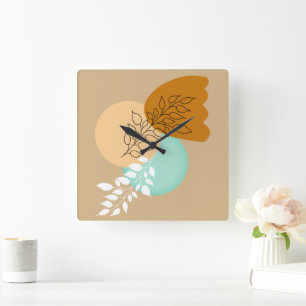 MINIMALIST BOHO LÖV _ ENKEL OCH SNYGGT FYRKANTIG KLOCKA