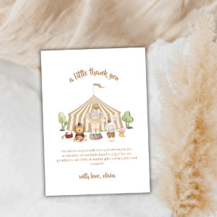 Minimalist Boho Magic Safari Circus Baby Shower Tack Kort