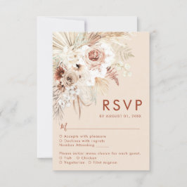 Minimalist Boho Pampas Grass OSA kort