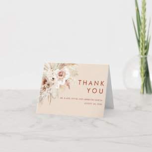 Minimalist Boho Pampas Grass Tack Kort
