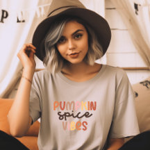 Minimalist Boho Pumpkin Spice Vibes T-shirt