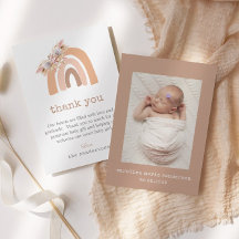 Minimalist Boho Rainbow Nyfödd bebis Photo Tack